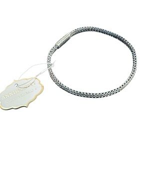 NWT Annika Witt 925 Sterling Silver Braided Rope Bracelet